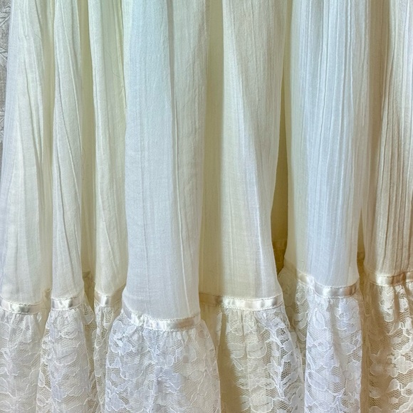 Vintage Gunne Sax Jessica McClintock White High Neck Edwardian Style Gown, 10 - Picture 4 of 12